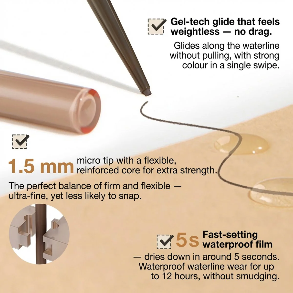Judydoll Precision Eyeliner Gel Pen #02 Dark Brown - Image 3