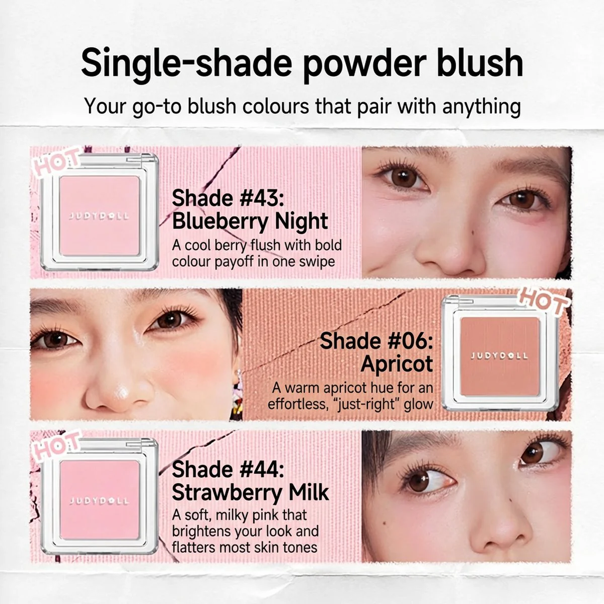 Judydoll Single Color Blush #03 - Image 2