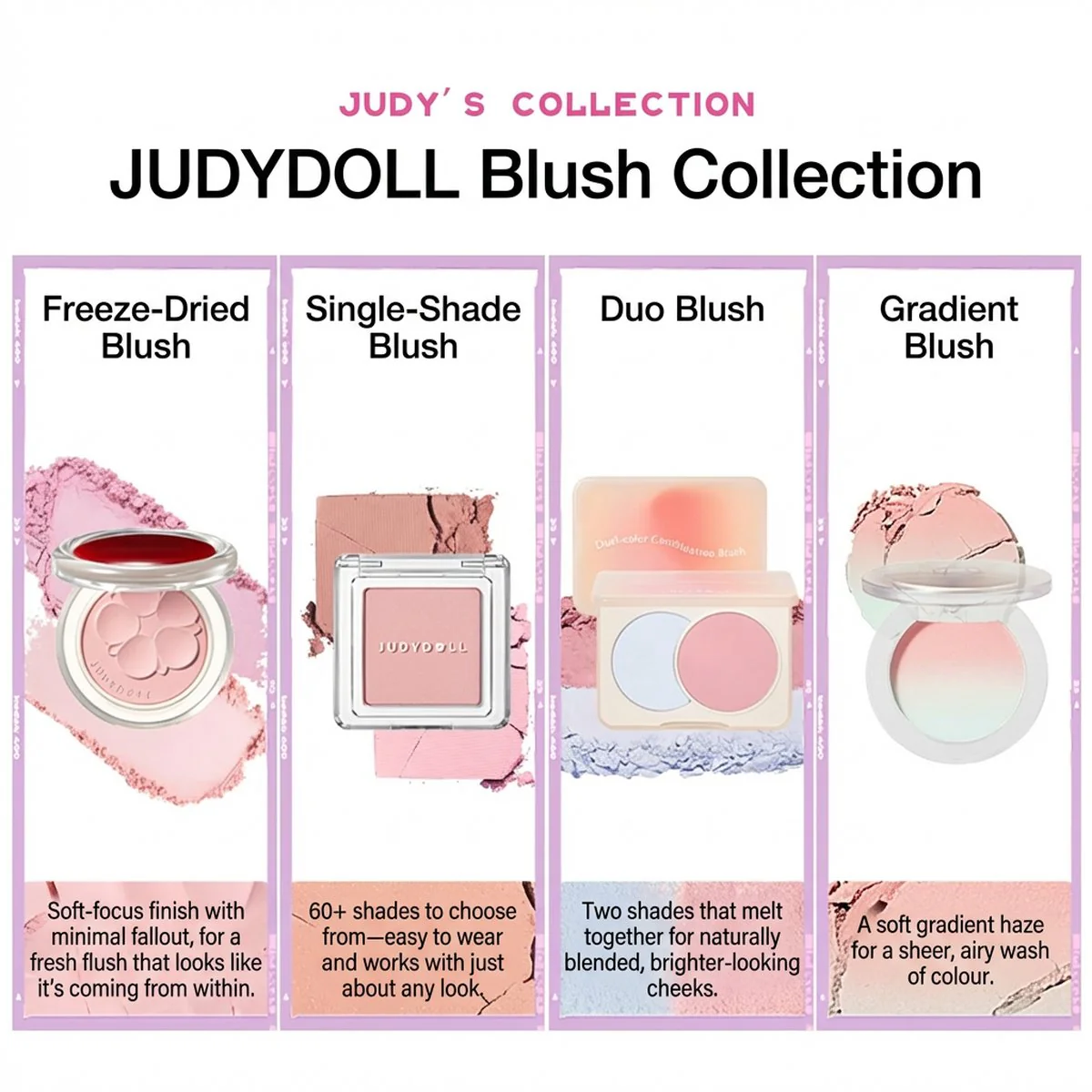 Judydoll Single Color Blush #06 Apricot - Image 3
