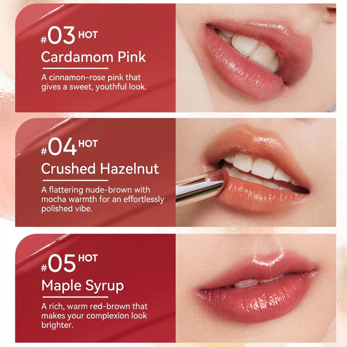 Judydoll Solid Lip Gloss Balm 2.4g - Sheer, Non-Sticky Shine, Multiple Shades - Image 3