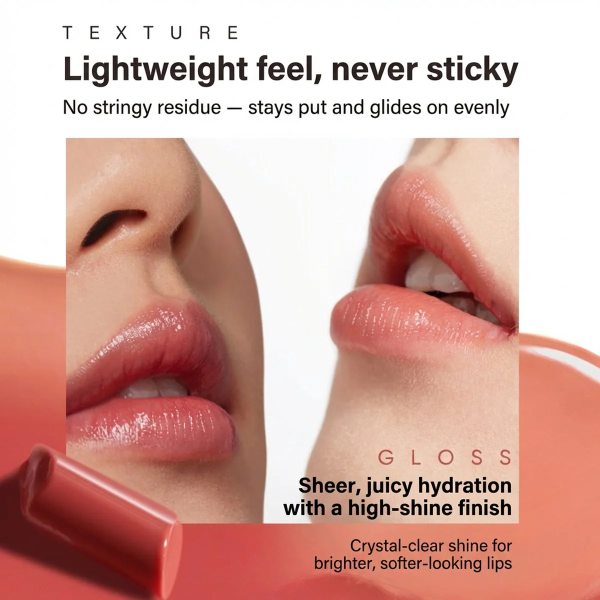 Judydoll Solid Lip Gloss Stick 2.4g – Sheer, Non‑Sticky Shine (Multiple Shades) - Image 2