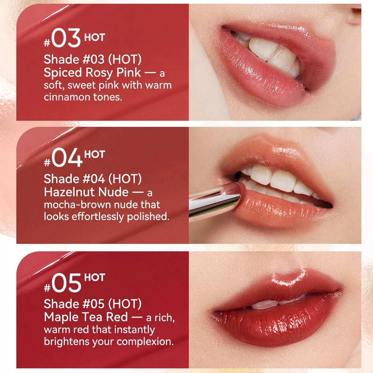 Judydoll Solid Lip Gloss Stick 2.4g – Sheer, Non‑Sticky Shine (Multiple Shades) - Image 3