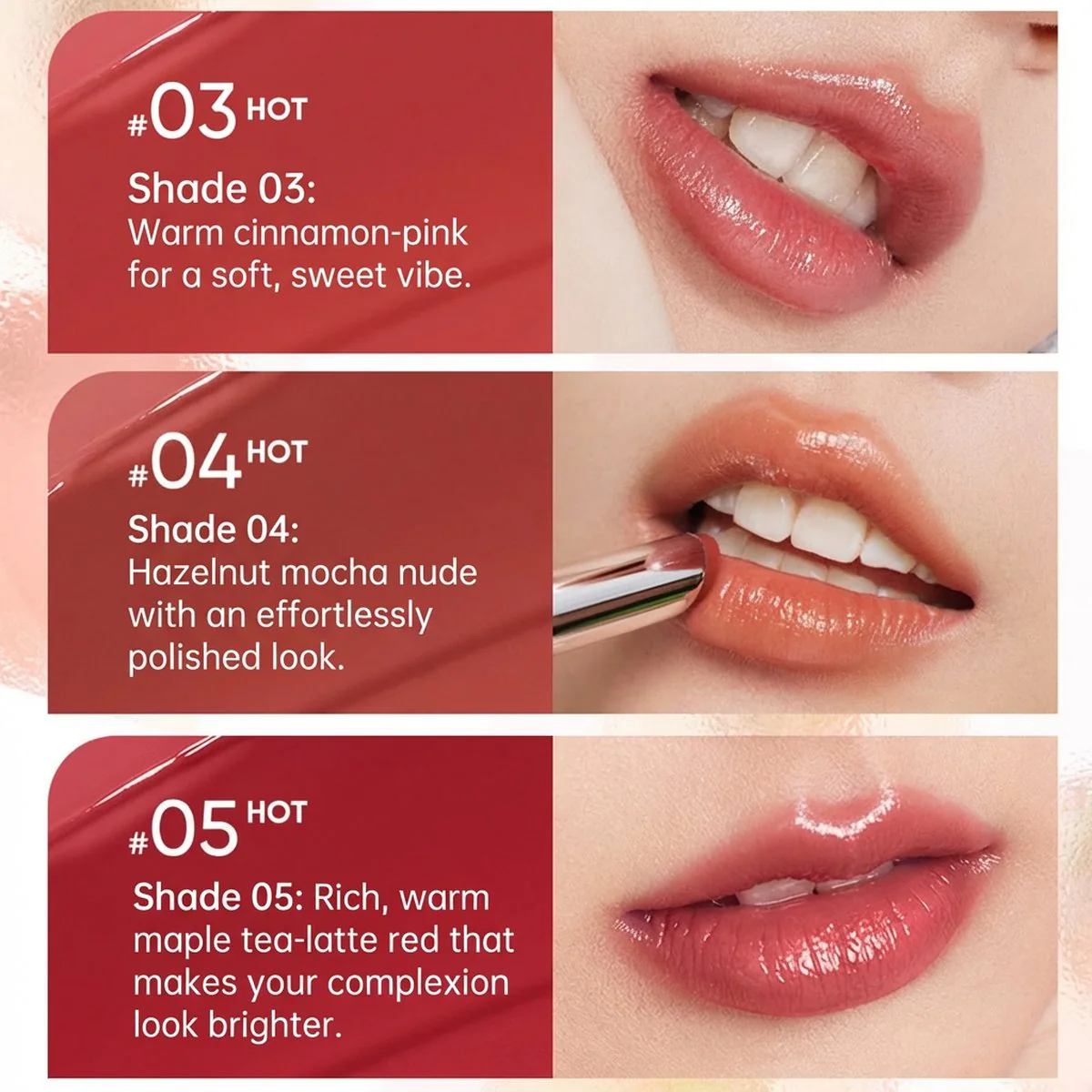Judydoll Solid Lip Gloss Stick 2.4g - Tinted Lip Balm - Image 3