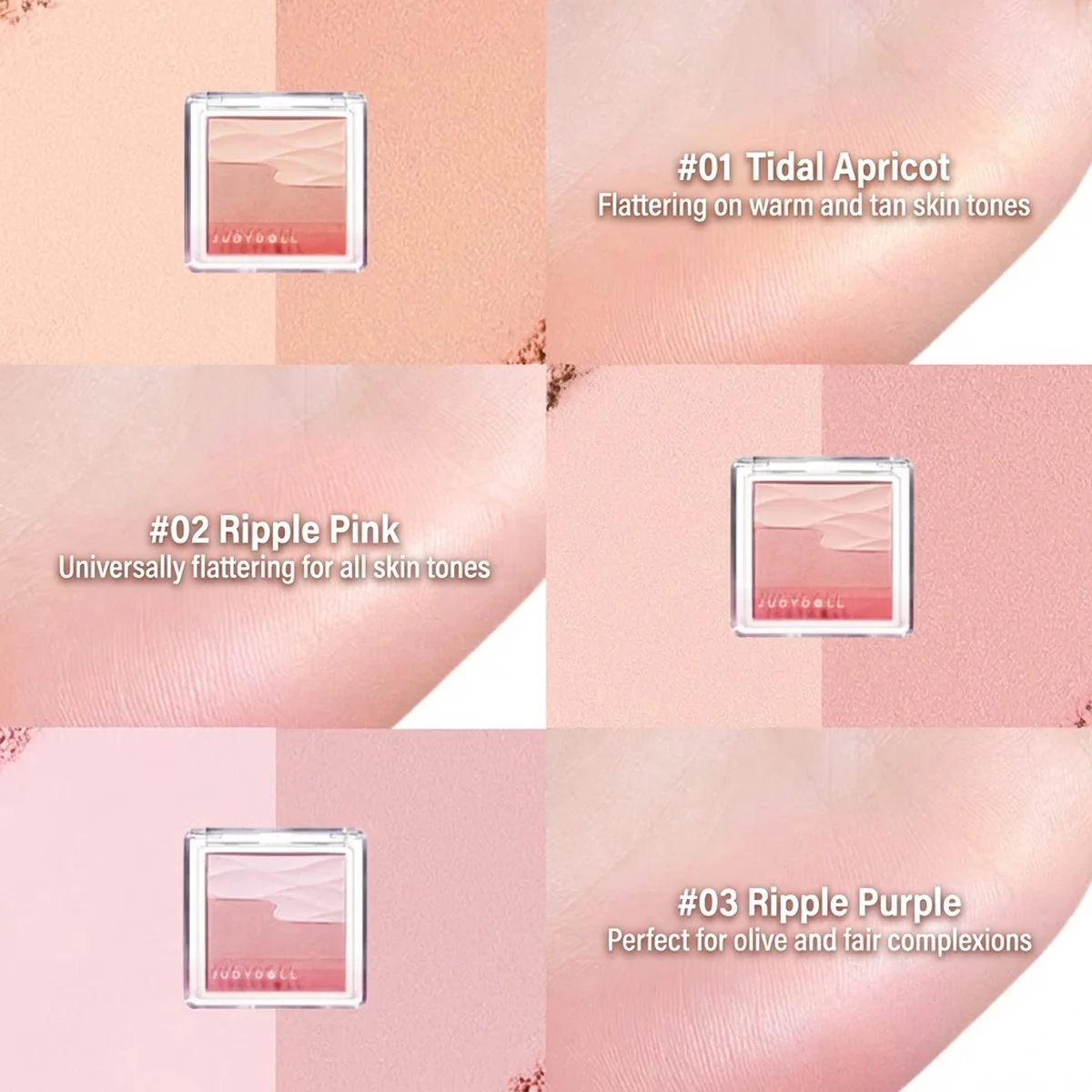 Judydoll Water-Satin Glow Duo Blush 5g – Multiple Shades Available - Image 2