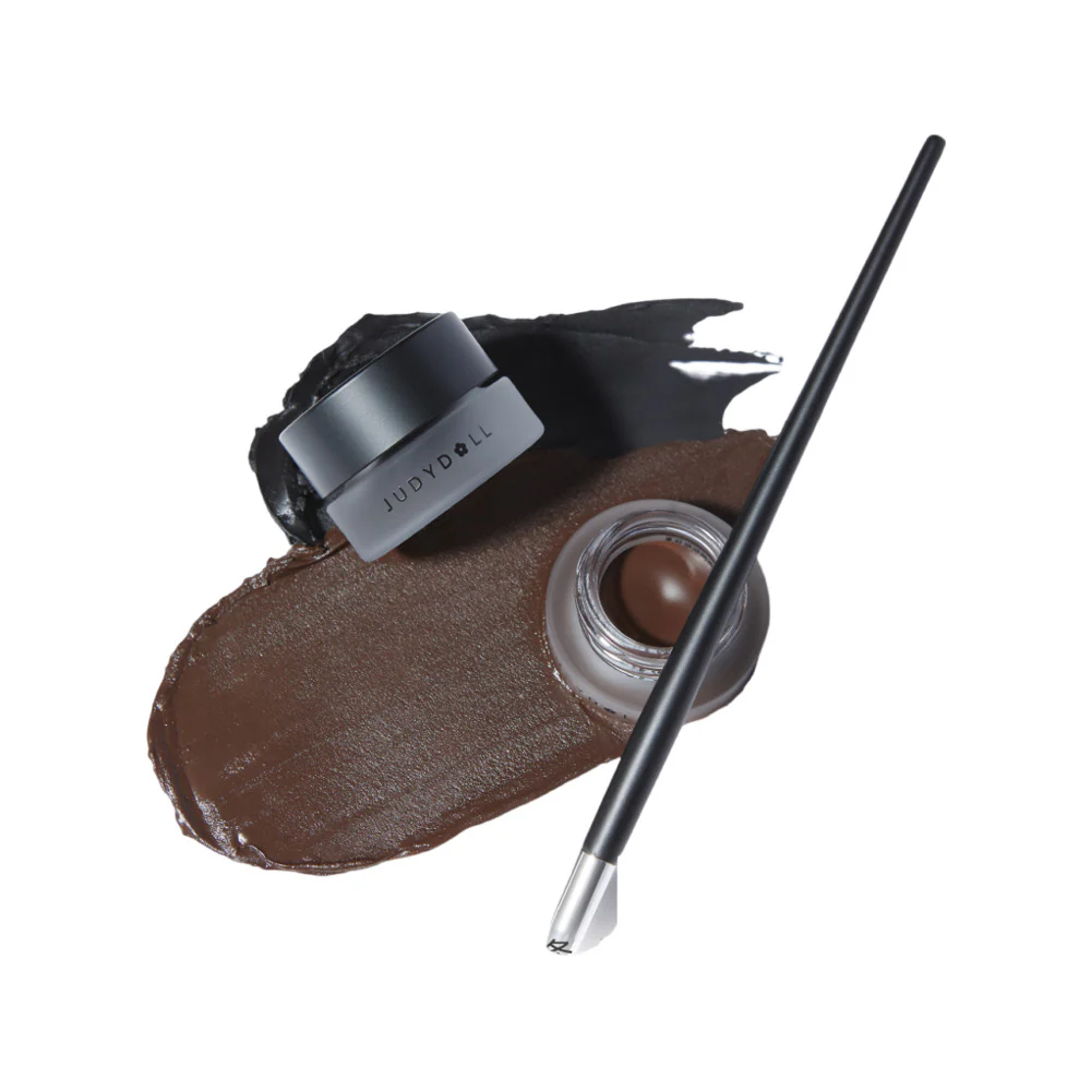 Judydoll Waterproof Long-Wear Gel Eyeliner 3g – 2 Shades Available - Smudge-Proof Cream Eyeliner Pot - Image 4