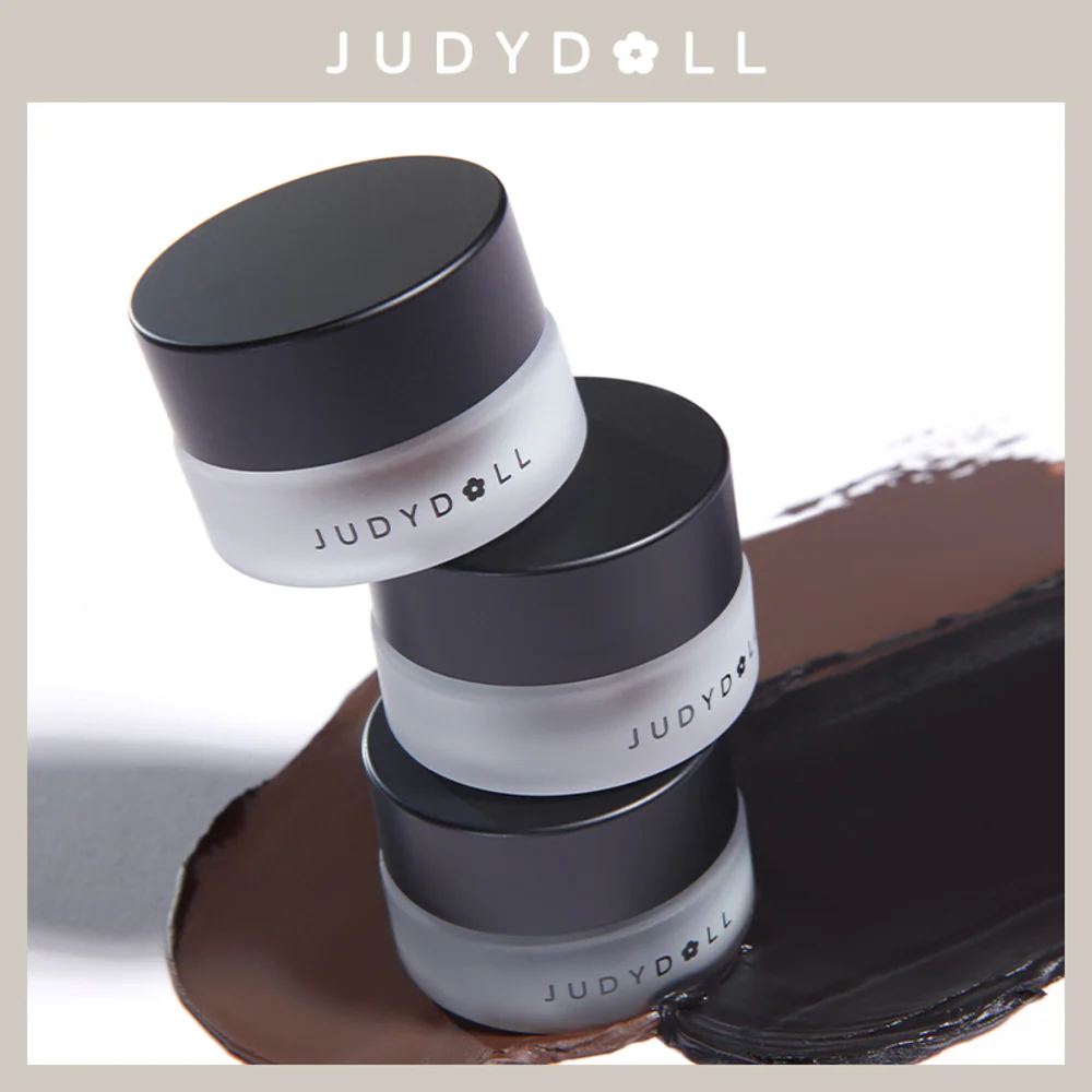 Judydoll Waterproof Long-Wear Gel Eyeliner 3g, 2 Shades - Smudge-Proof Creamy Formula
