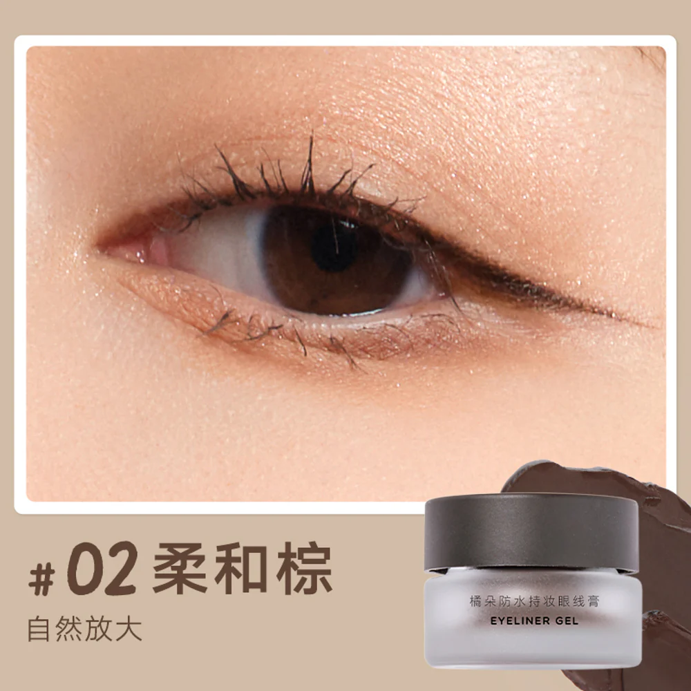 Judydoll Waterproof Long-Wear Gel Eyeliner 3g, 2 Shades - Smudge-Proof Creamy Formula - Image 5