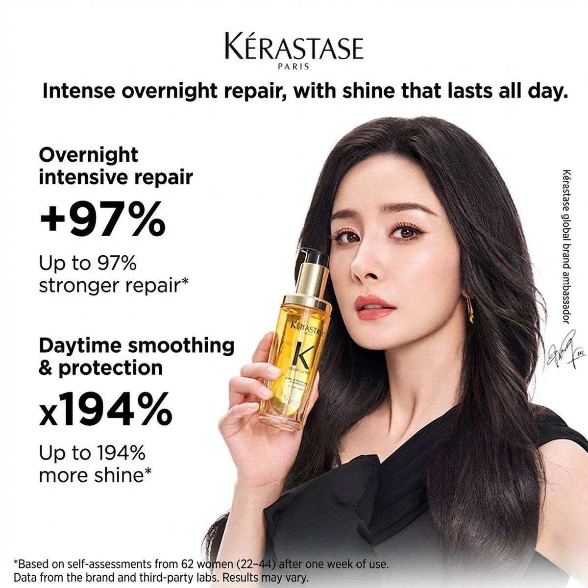 Kérastase Elixir Ultime L'Huile Originale Camellia Hair Oil 75ml - Nourishing Leave-In Shine Serum - Image 3