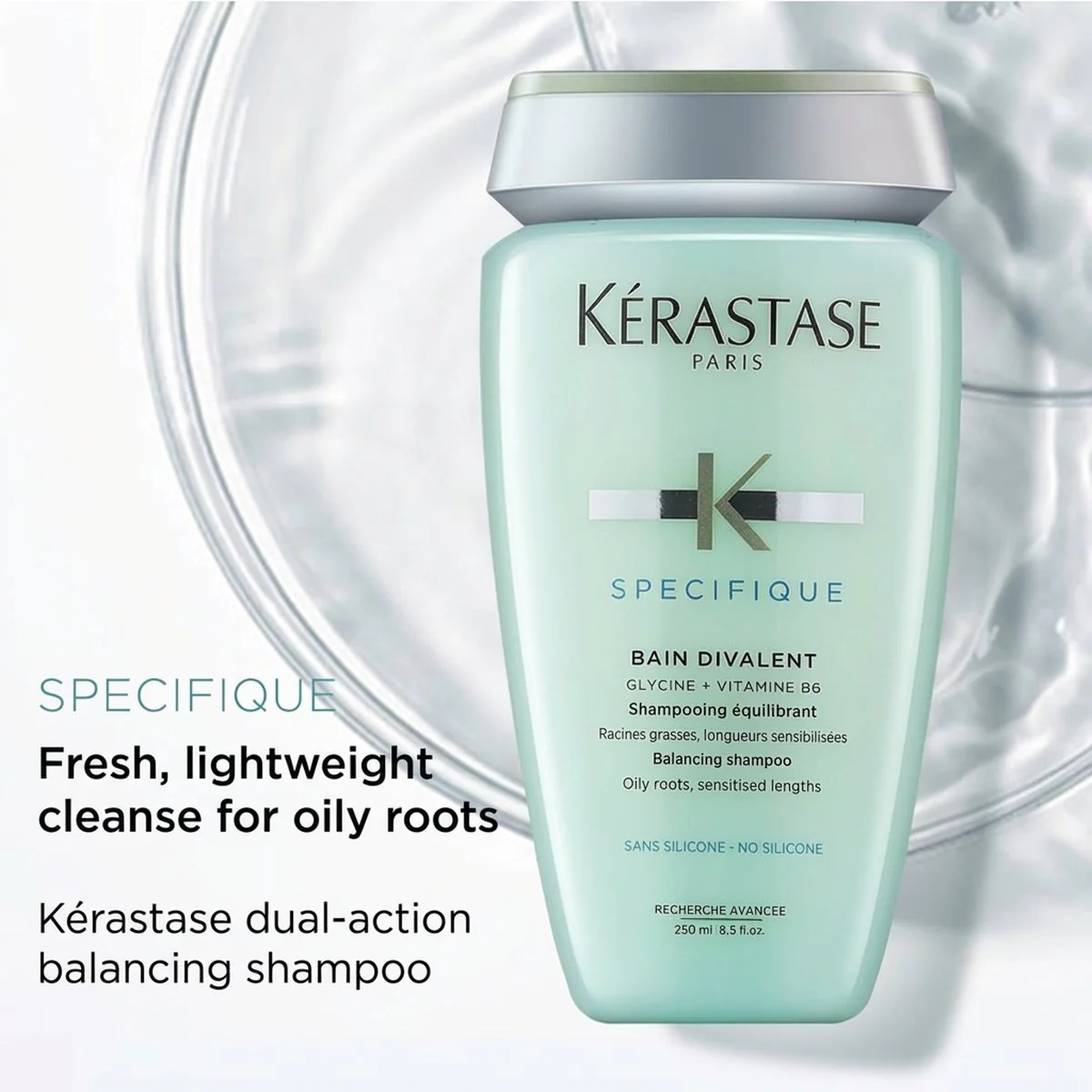 Kerastase Specifique Bain Divalent Balancing Shampoo for Oily Roots - 250ml - Image 3