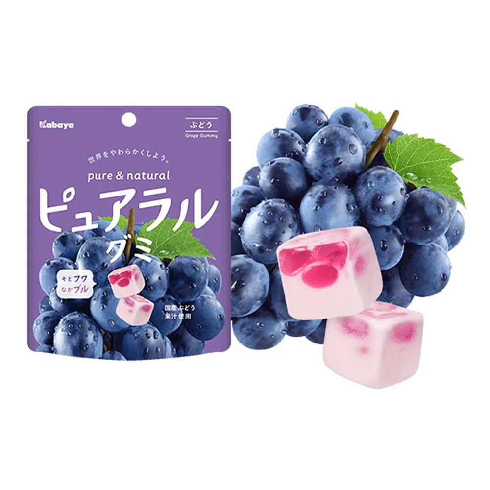 Kabaya Grape Juice Cotton Gummies - 58g - Image 3