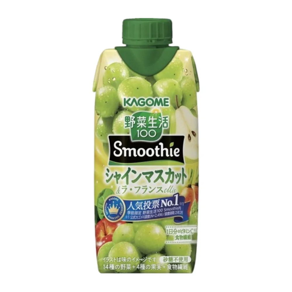 Kagome Shine Muscat & Pear Smoothie Drink 330ml