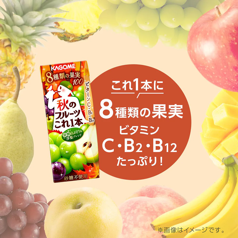 Kagome Vegetable Life Autumn White Grape and Pear Drink 200ml - Image 2