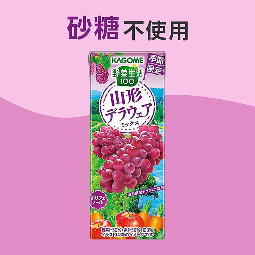 Kagome Yamagata Mixed Vegetable and Fruit Juice 195ml - Image 4