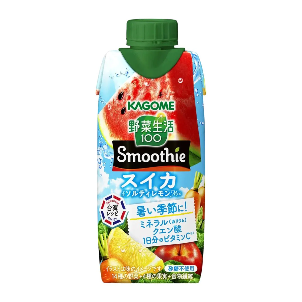 Kagome Yasai Seikatsu 100 Smoothie Watermelon & Salted Lemon 330ml