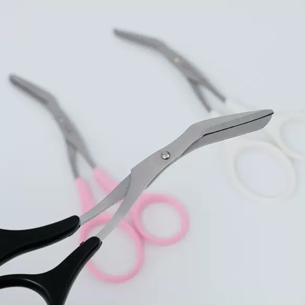 Kai Eyebrow Scissors with Comb - Pink - Image 4