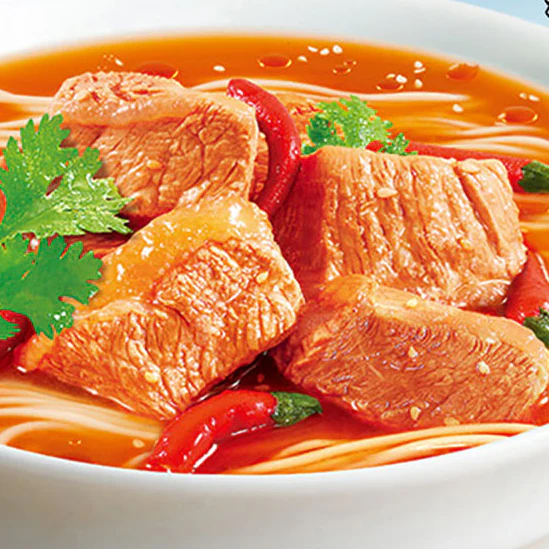 Kang Shi Fu Hot & Spicy Beef Flavour Instant Noodles - 104g x 5 Packs - Image 2