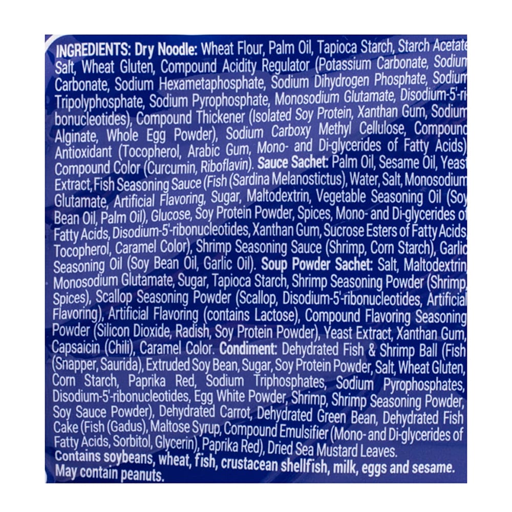 Kang Shi Fu Seafood Flavor Instant Noodles - 98g x 5 Packs - Image 3