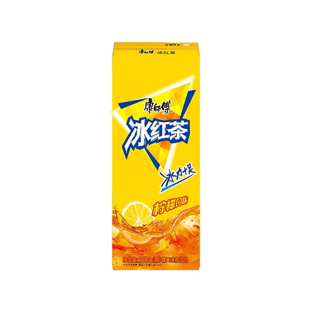 Master Kong Iced Black Tea Lemon Flavor 250ml x 24 Pack - Image 4