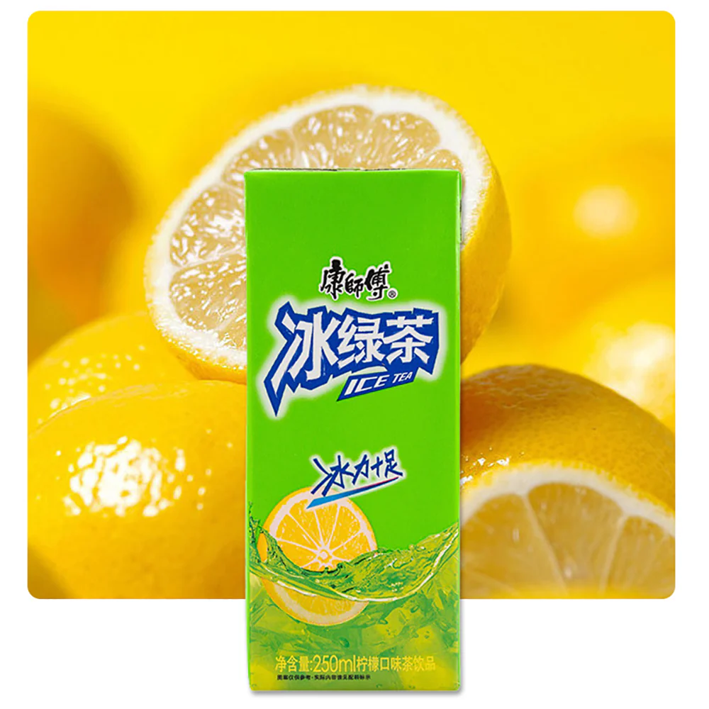 Master Kong Iced Green Tea Lemon Flavor 250ml x 6 - Image 2