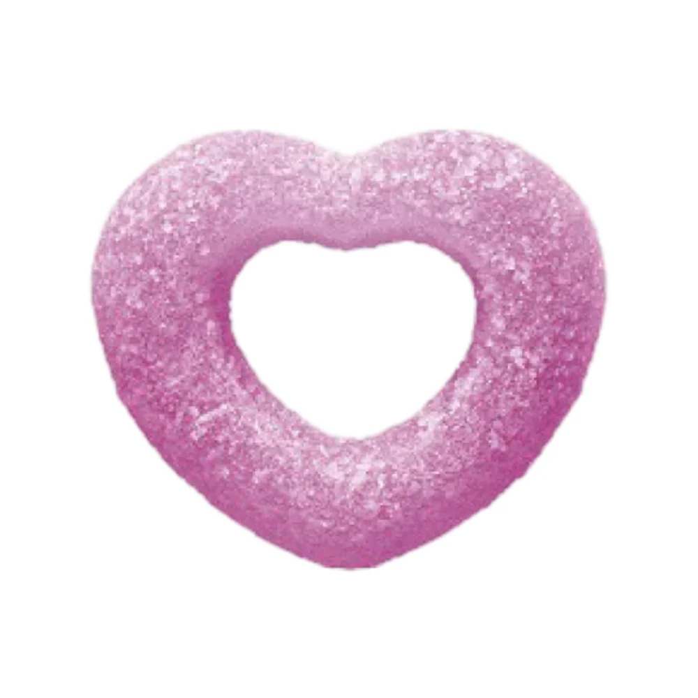 Kanro Puré Heart Ring Assorted Fruit Gummies 63g – Sour Apple, Grape & Mandarin - Image 2