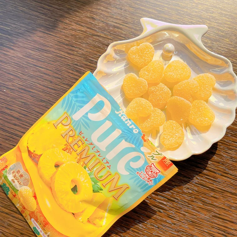 Kanro Pure Premium Pineapple Flavor Gummy - 54g - Image 3