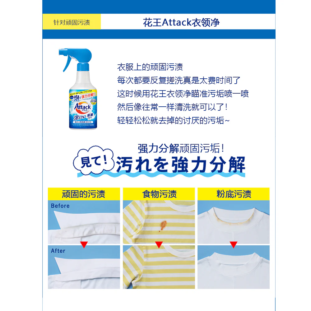 Kao Attack Stain Removal Spray - 300ml - Image 4