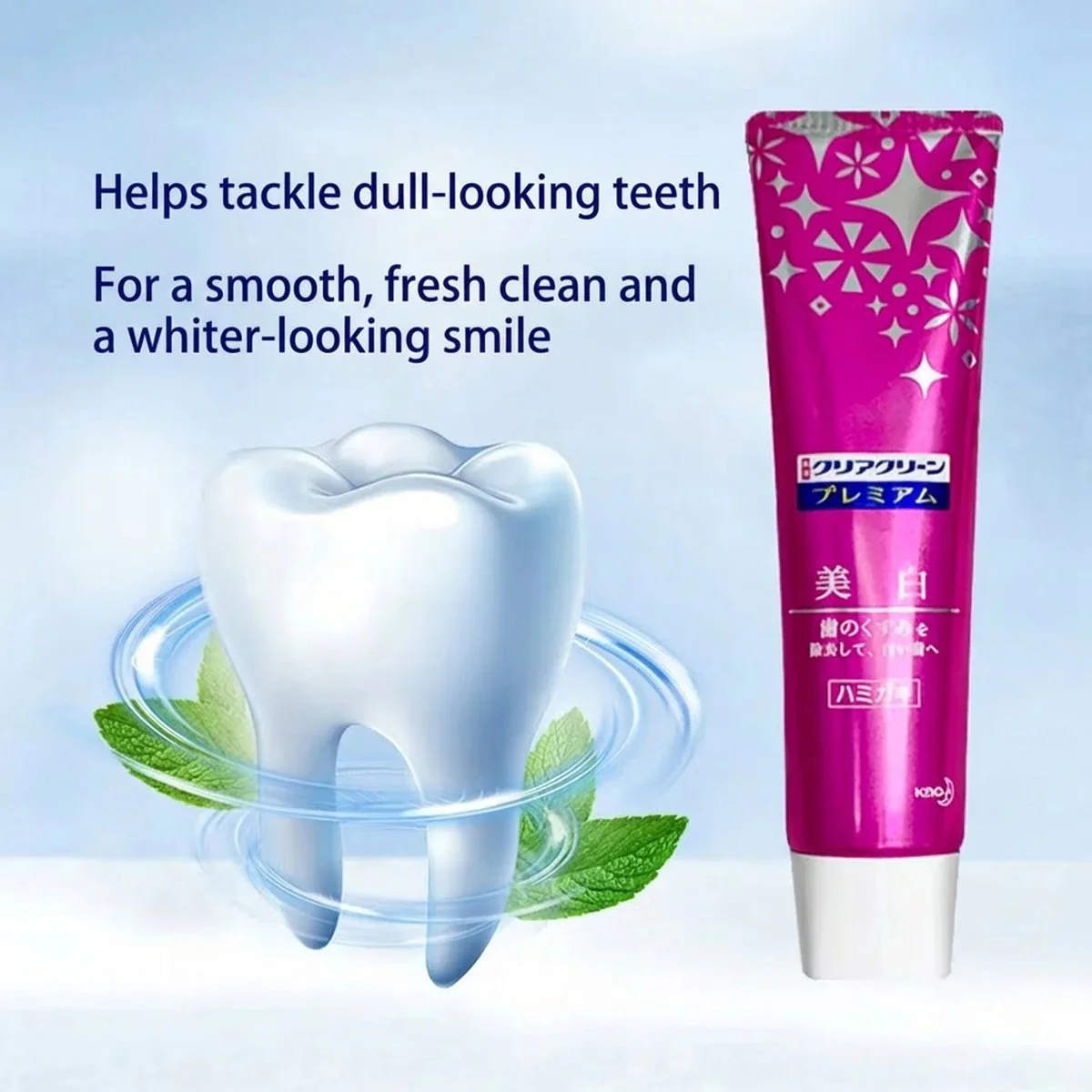 Kao Clear Clean Premium Whitening Enamel Care Toothpaste 100g - Image 2