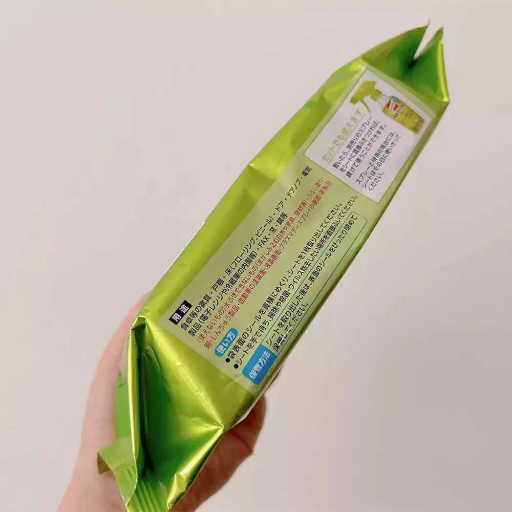 Kao Quickle Table & Toy Antibacterial Wet Wipes - Green Tea Scent, Alcohol-Free, 20 Sheets - Image 3
