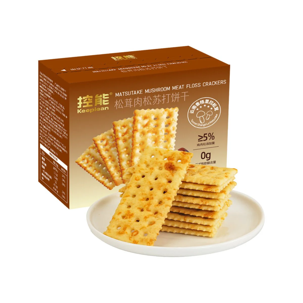 Keepplan Matsutake Mushroom Meat Floss Crackers 1.2kg – Limited Import