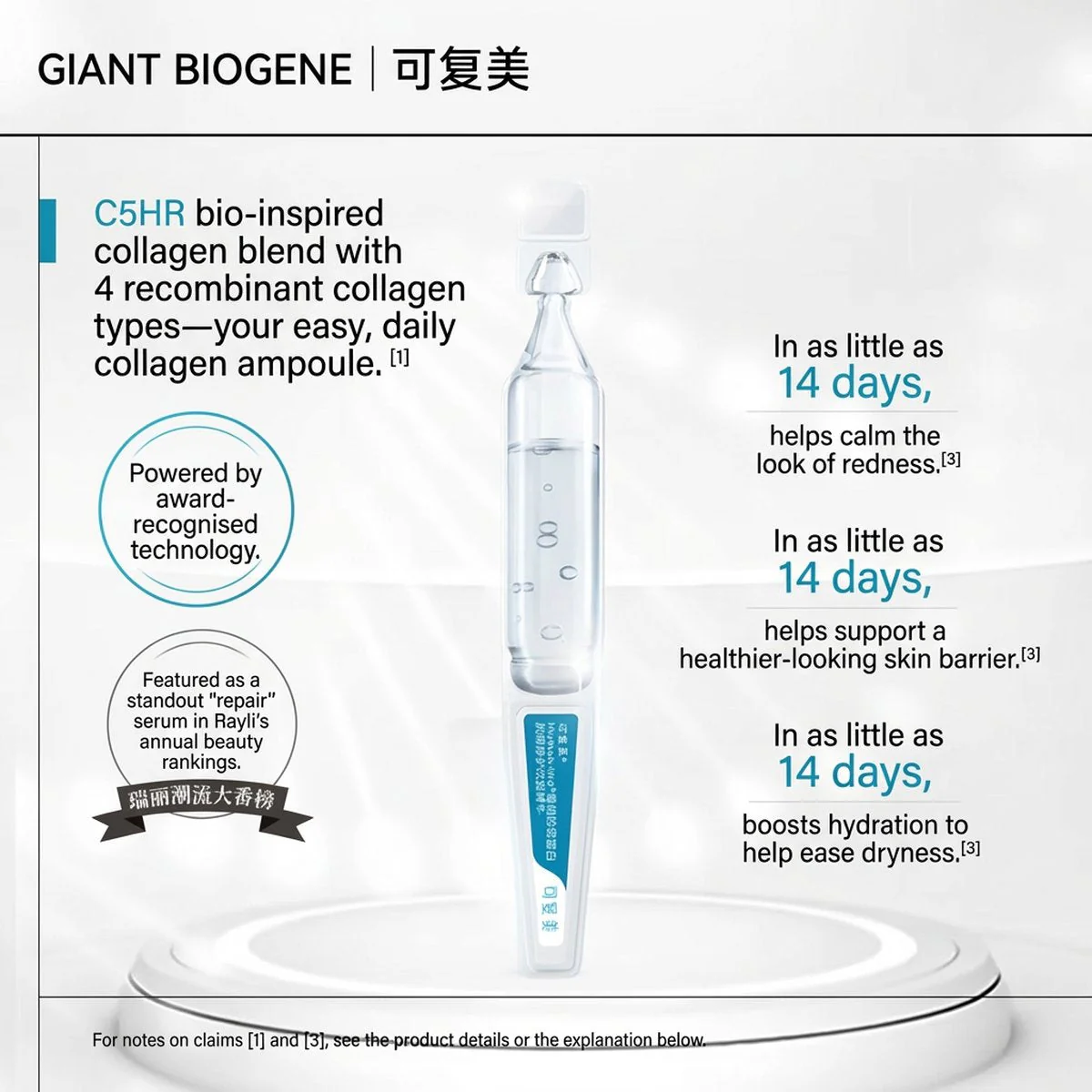 Kefumei Human-like Recombinant Collagen Repair Ampoule Serum – 1.5ml x 30 - Image 3