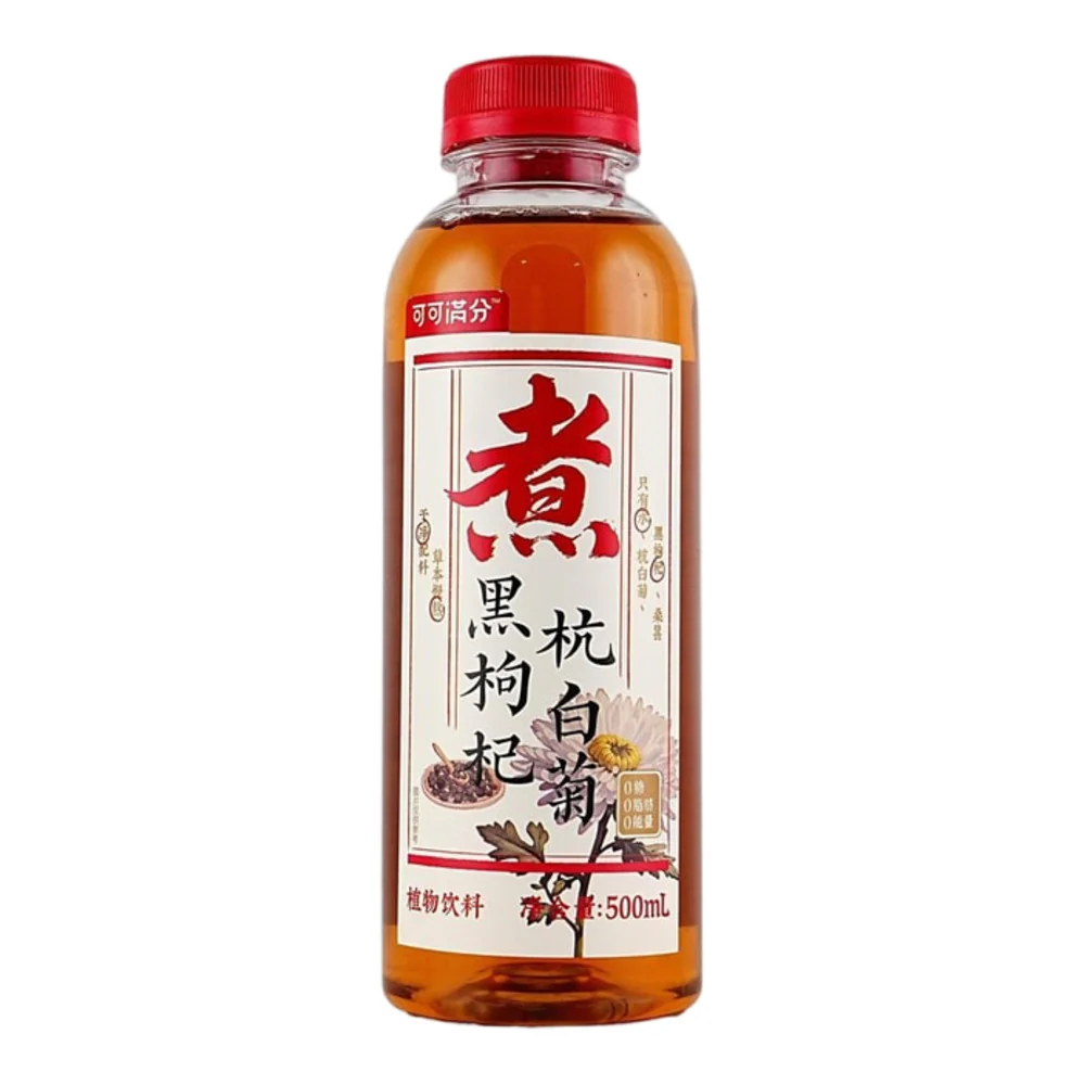 Keke Manfen Hangzhou White Chrysanthemum & Black Goji Herbal Tea Drink (Sugar-Free) 500ml