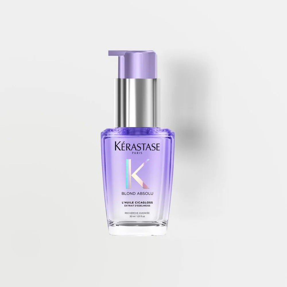 Kérastase Blond Absolu L’Huile CicaGloss Hair Oil 30ml - Leave-In Shine Serum for Blonde Hair - Image 4