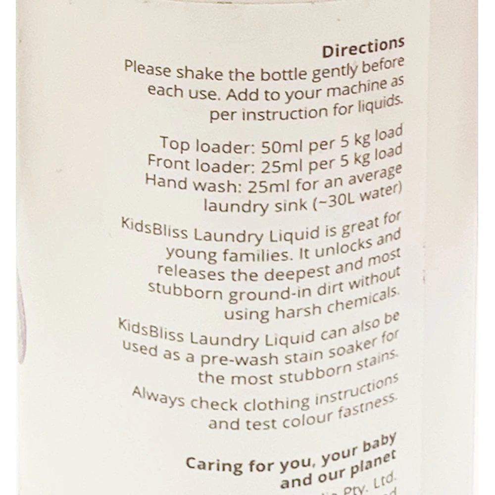 KidsBliss Natural Fresh Laundry Liquid for Babies - Lavender Scent, 500ml - Image 3