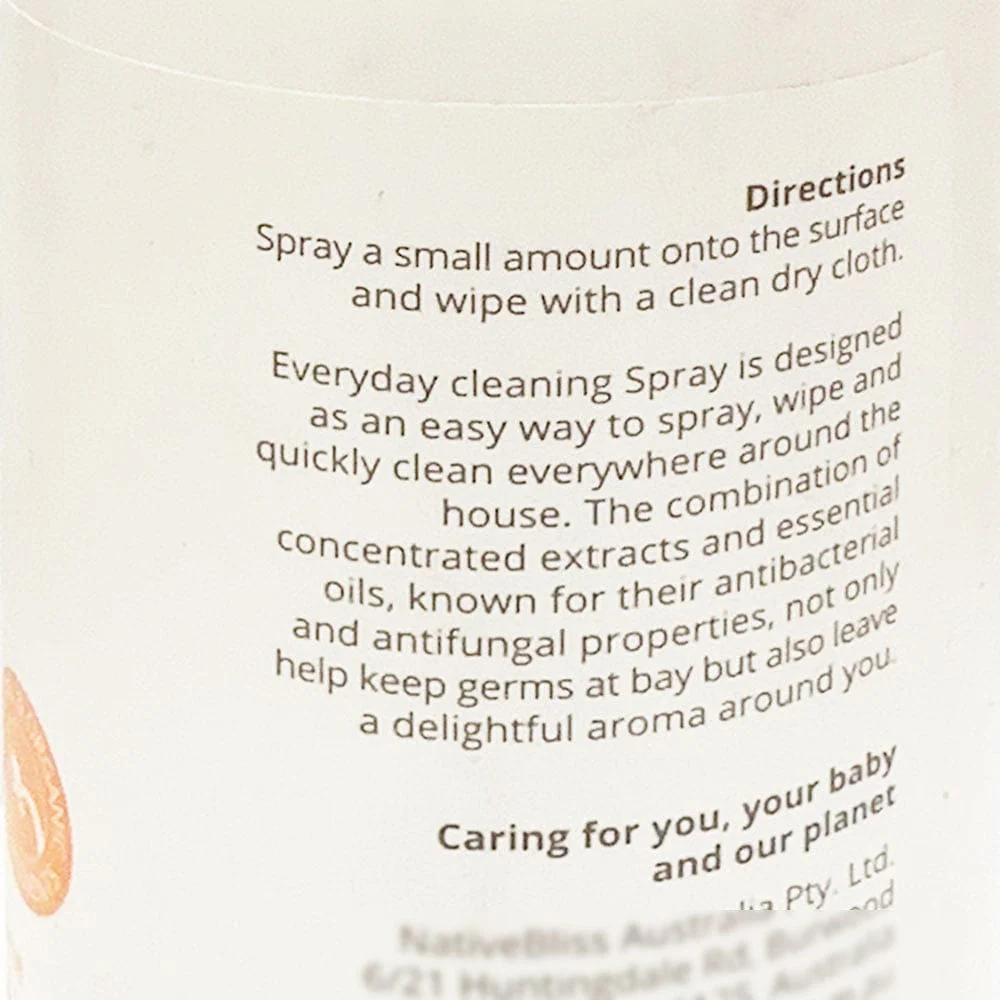 KidsBliss Toy & Table Cleaner - Sweet Orange & Tangerine - 500ml - Image 2