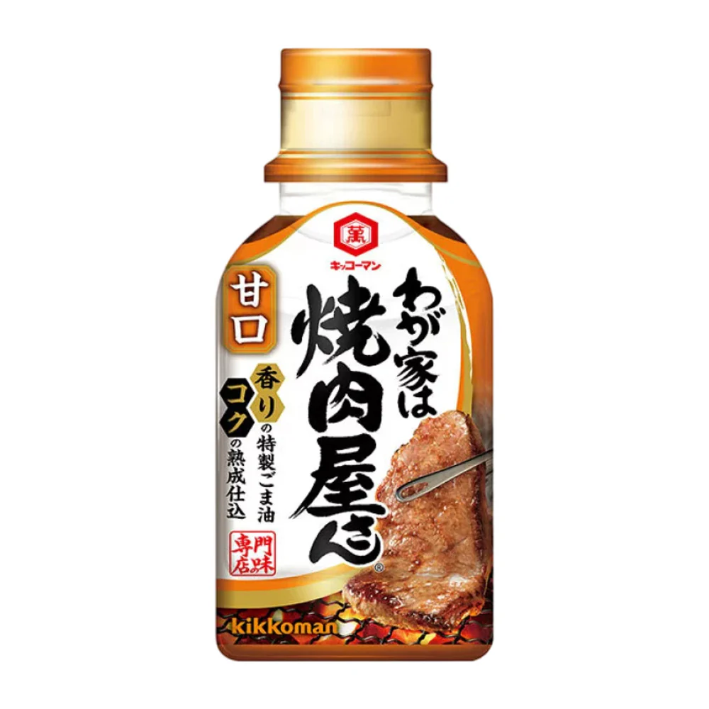 Kikkoman Yakiniku BBQ Sauce (Sweet) 210g - Japanese BBQ Dipping Sauce & Marinade