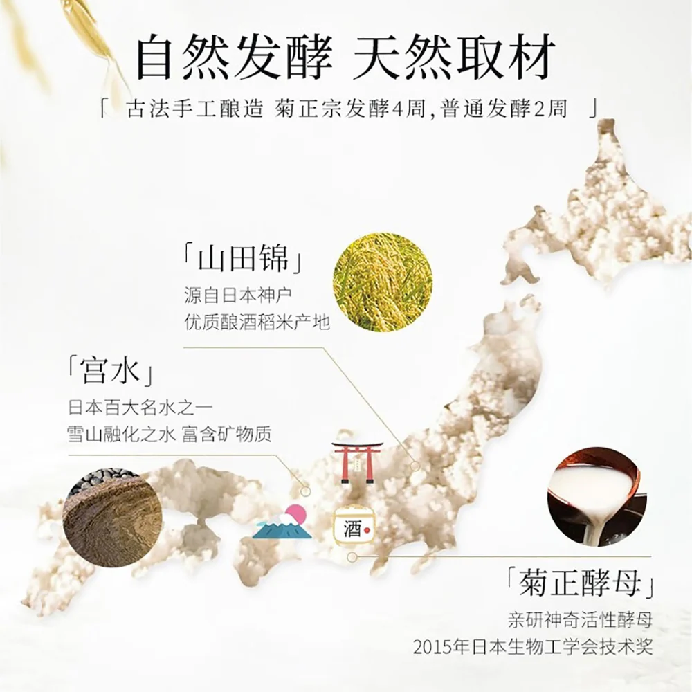 Kiku-Masamune Moisturizing Sake Essence Face Wash - 200g - Image 4
