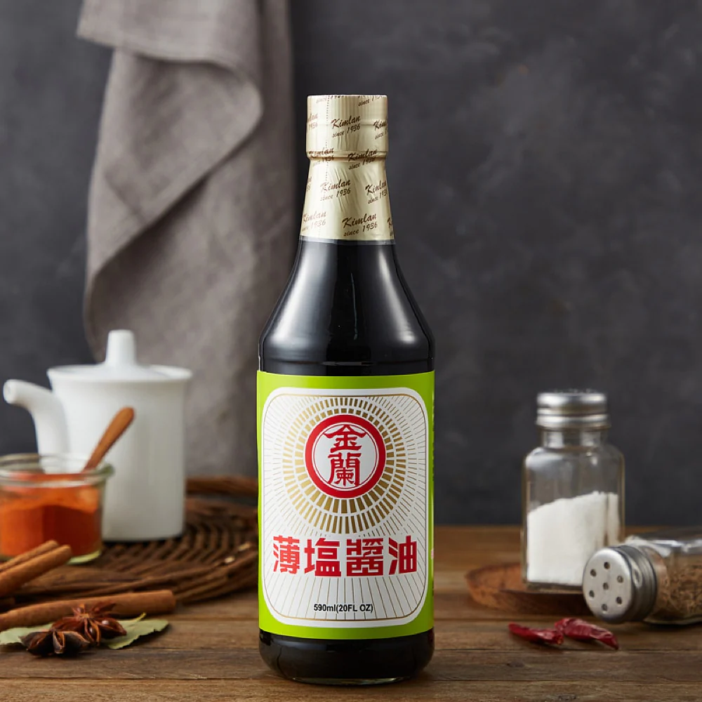 Kimlan Low-Sodium Soy Sauce - 590ml - Image 3