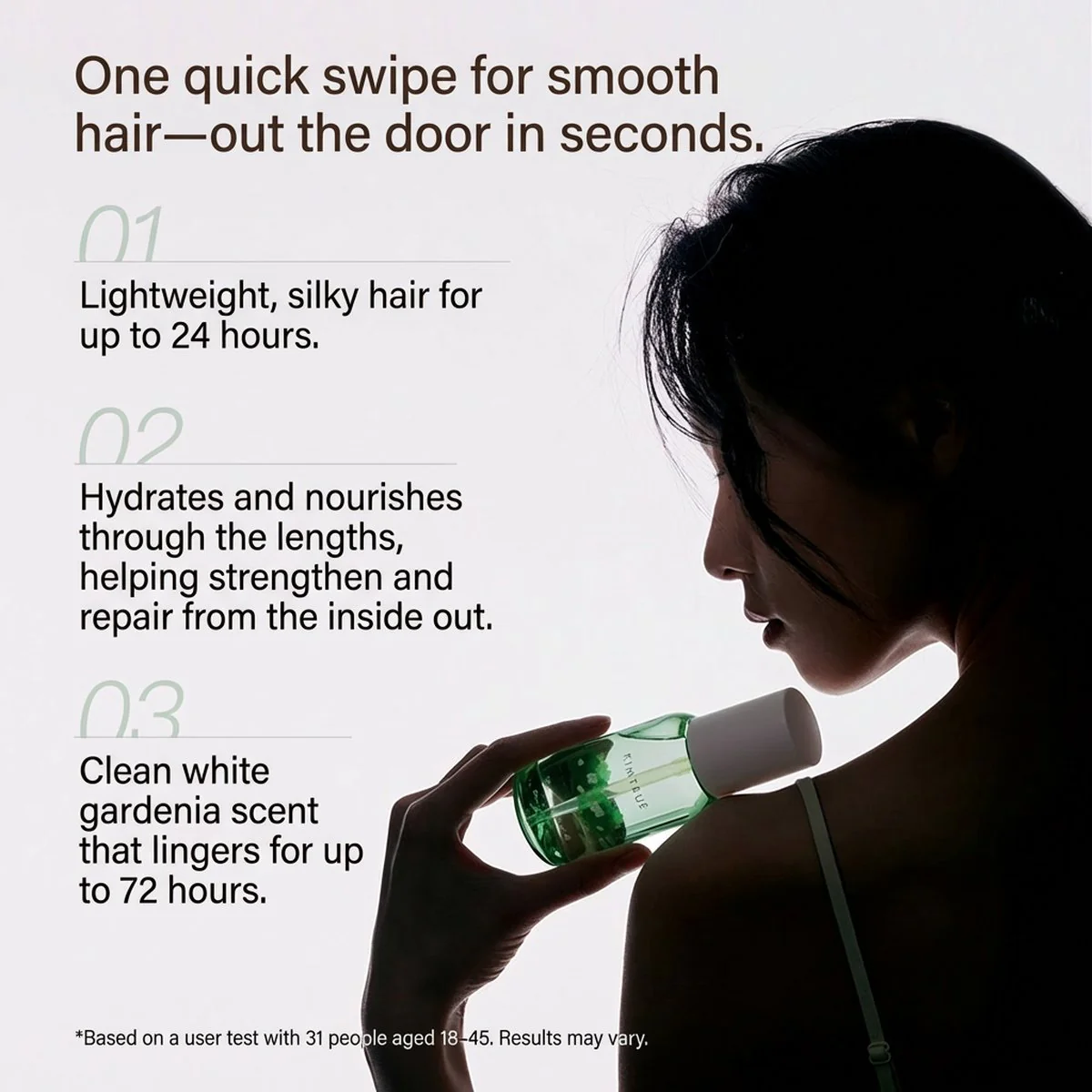 Kimtrue Lithe Luminous Hair Oil Set, Gardenia Scent - 80ml + 20ml - Image 2