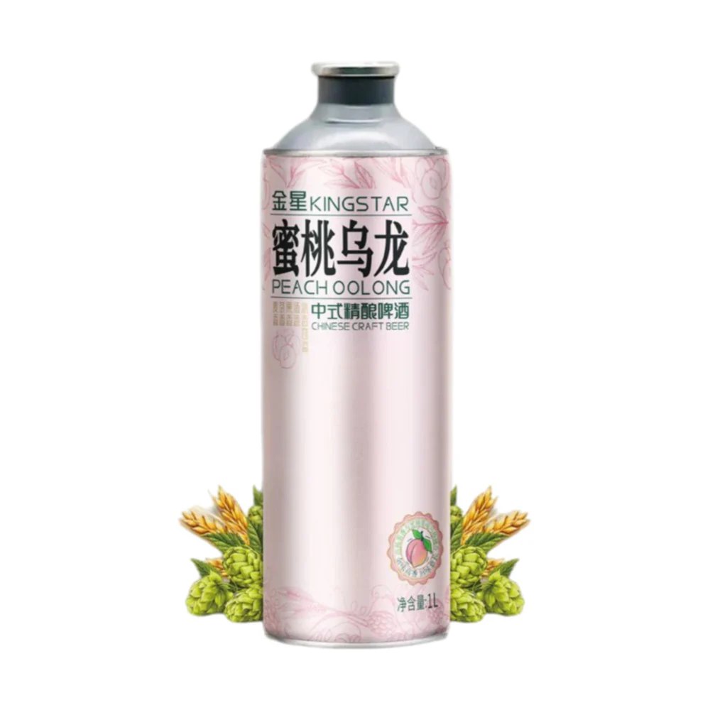 Kingstar Peach Oolong Chinese Craft Beer 1L x 6 Bottles - Peach Oolong Flavoured Beer - Image 2