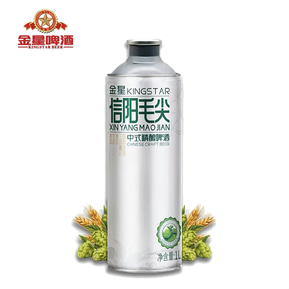 Kingstar Xinyang Maojian Chinese Craft Beer 1L - Green Tea Lager