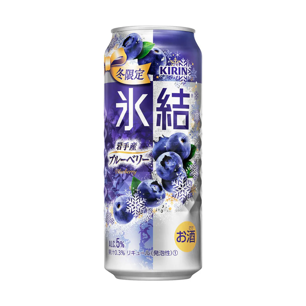Kirin Hyoketsu Iwate Blueberry Chuhai 5% 500ml – Japanese Ready-to-Drink Cocktail, Winter Limited Edition