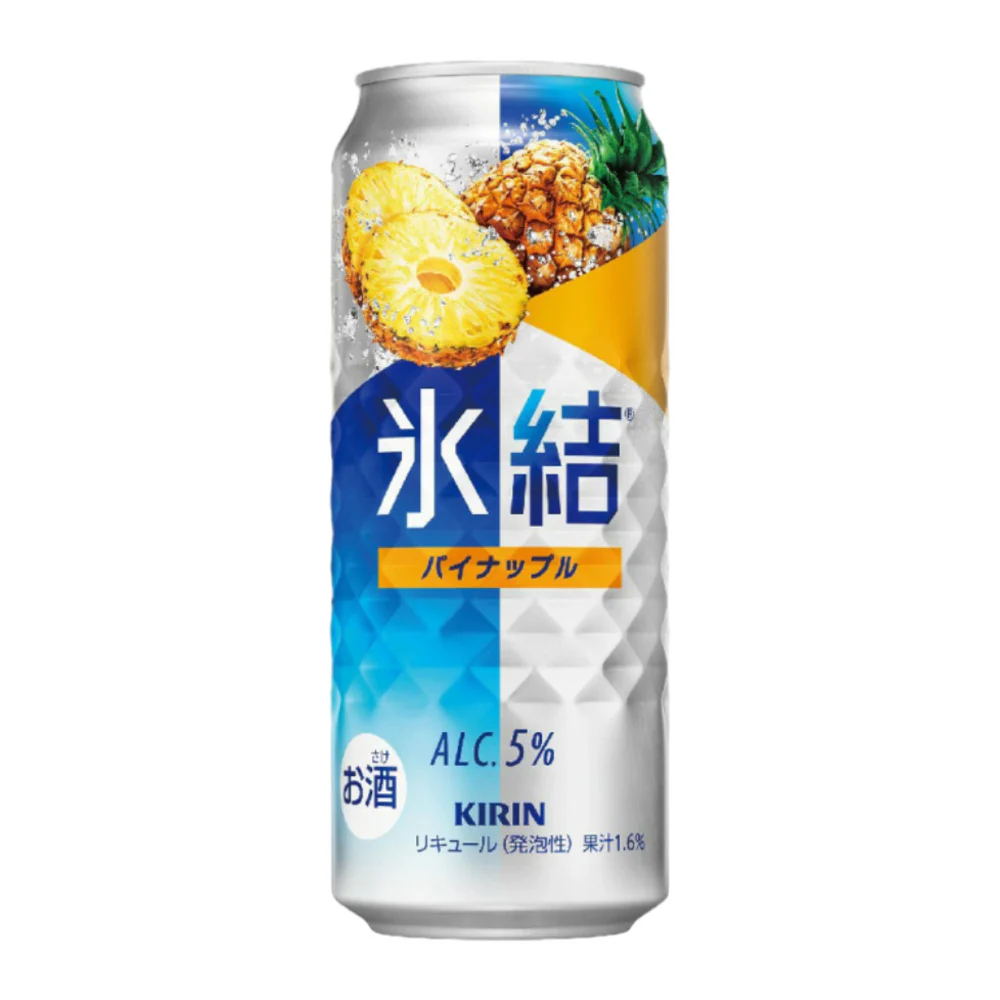 Kirin Hyoketsu Strong Pineapple Sparkling Chu-Hi 5% Alc. – 500ml Can - Japanese Pineapple Hard Seltzer RTD Cocktail