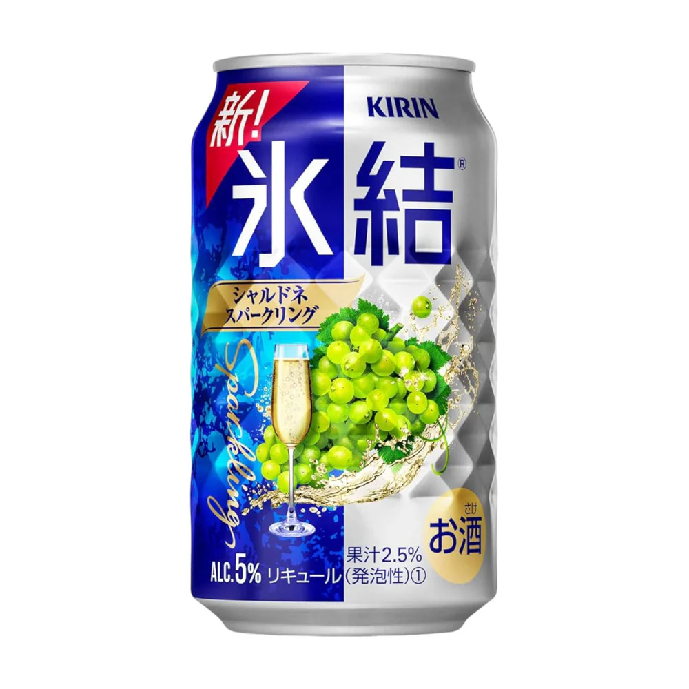 Kirin Hyoketsu STRONG White Grape (Chardonnay Sparkling) Chu-Hi 5% ABV – 350ml Can - Japanese Canned Cocktail
