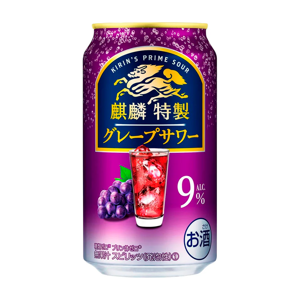 Kirin Prime Sour Grape Chu-Hi 9% – 350ml Ready-to-Drink Cocktail Can