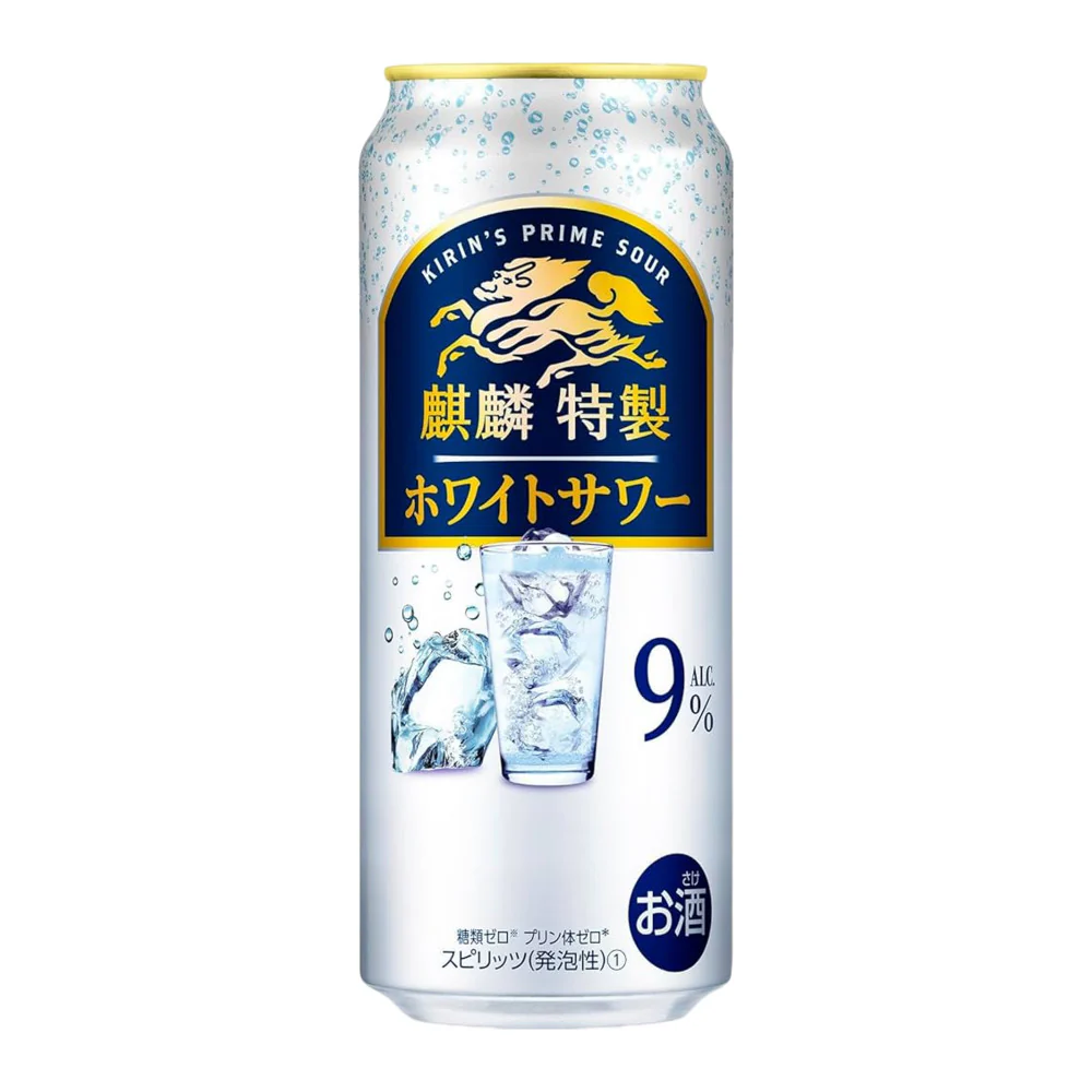 Kirin Prime Sour White Sour Flavour – 500ml Can, 9% ABV Ready-to-Drink Chu-Hi Cocktail