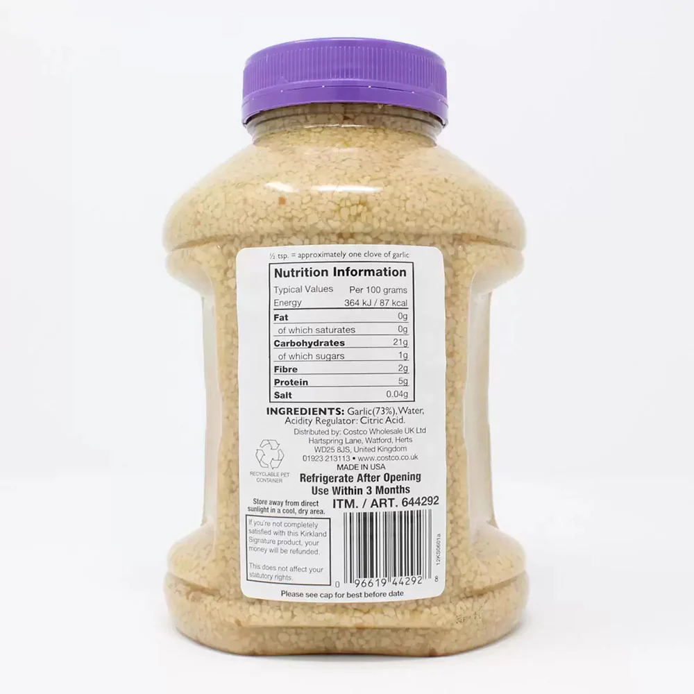 Kirkland Minced California Garlic - 1.36kg - Image 3