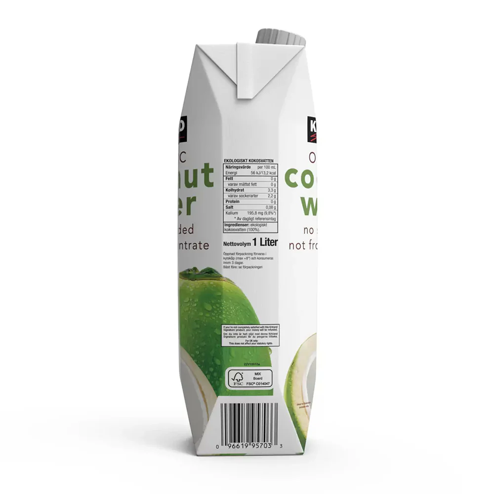 Kirkland Organic Coconut Water - 1L - Image 2