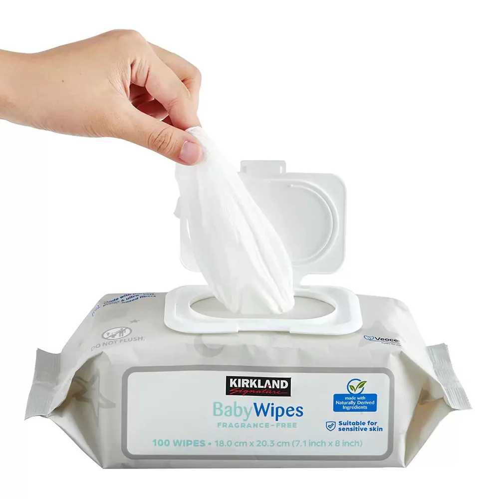 Kirkland Tencel Baby Wipes Fragrance Free - 900 Count - Image 2