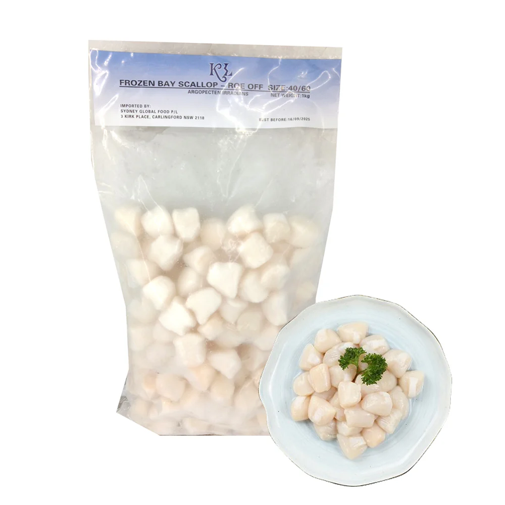 KL Frozen Bay Scallop Meat 40/60 - 1kg