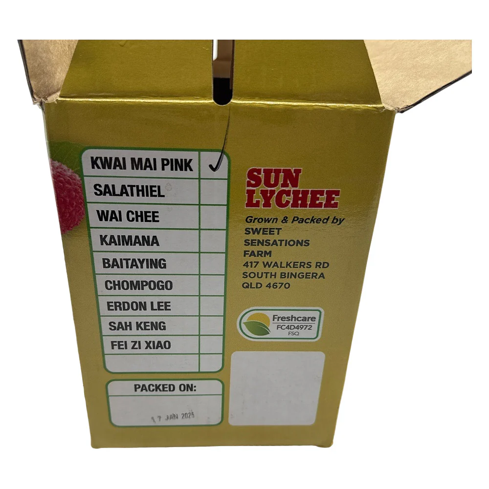 Kmp Kwai Mai Pink Lychee Gift Box - 2kg - Image 2